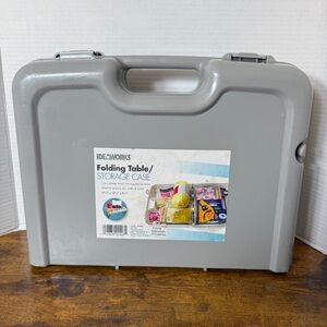 Idea works ® Folding Table Storage Case‎ Collapsible Tray Desk Travel Crafts Box